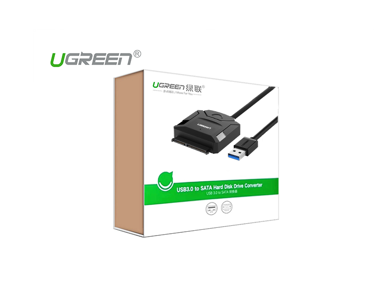 UGREEN USB 3.0 to Sata III 2.5" 3.5" Hard Disk Adapter - Image 3